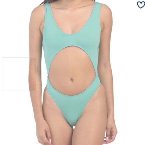 $79 Made In Usa Cut Out One-piece Swimsuit - Picture 1 of 2